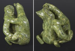 Unknown Artist Serpentine Bear Man Inuit Battle