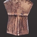 lady liberty pendant Alison Bremner - Tlingit Copper, transfer 2 1/4 x 1 1/2 jewelry northwest coast native art
