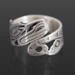 otter ring Joseph Wilson Kwakwaka'wakw Oxidized silver northwest coast native art jewelry
