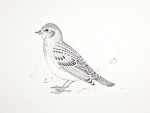 Aoudla Pudlat Inuit Ink 20 x 25 900 inuit original drawing bird cape dorset