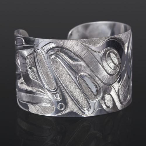 imagination bracelet marcel russ haida silver 1 1/2" x 6" 3000