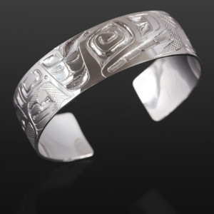 Whale Clan Bracelet Henry Green Tsimshian Silver 6” x ¾” $550