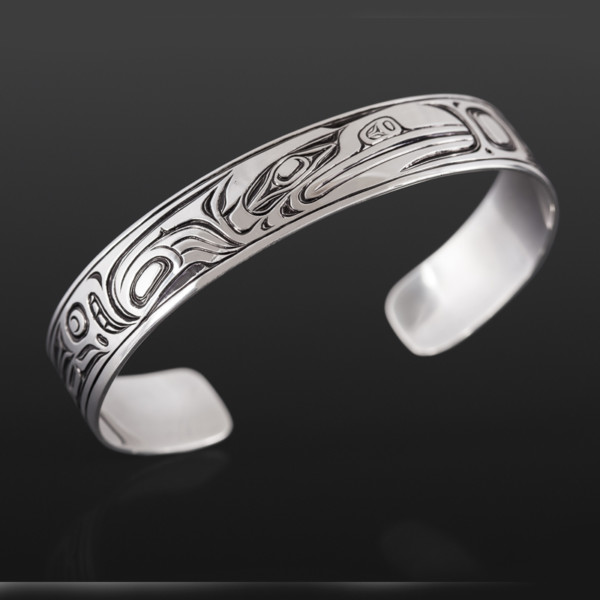 raven bracelet Joe wilson kwakwaka'wakw 1/2 350 northwest coast bracelet jewelry