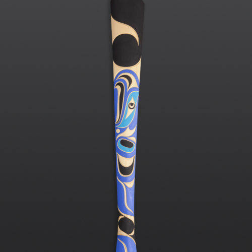 Kwakiutl Eagle Paddle Trevor Cole Hunt Kwakwaka’wakw Yellow cedar, paint 62 ½” x 6” x 1” 1500