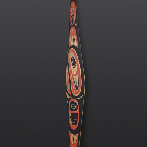 Timeless Paddle Steve Smith Dla’kwagila Oweekeno Found cedar paddle, paint 60” x 7” x 1” 4400
