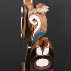 Spawning Season Gordon Dick Nuu-chaa-nulth Red cedar, paint, copper 52” x 22” x 24” $18000