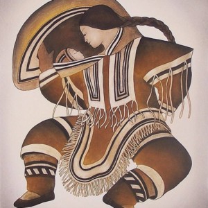 You will have my fathers name Germaine Arnaktauyok Inuit Etching & Aquatint 24" x 31" $1000