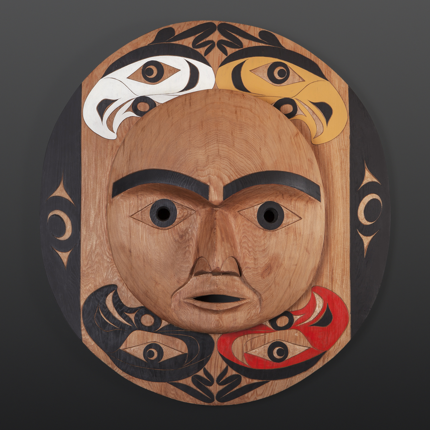 Four Directions Tim Paul Nuu-Chah-Nulth Red cedar, paint 23" x 21" x 5" $4800