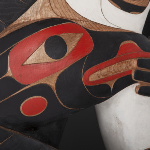 On the Mountaintop Tim Paul Nuu-Chah-Nulth Red cedar, paint 52" x 16" x 15" $9500