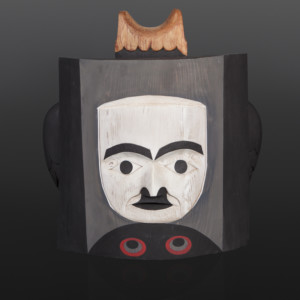 Owl Tim Paul Nuu-Chah-Nulth Red cedar, paint 17" x 18" x 8" $6500