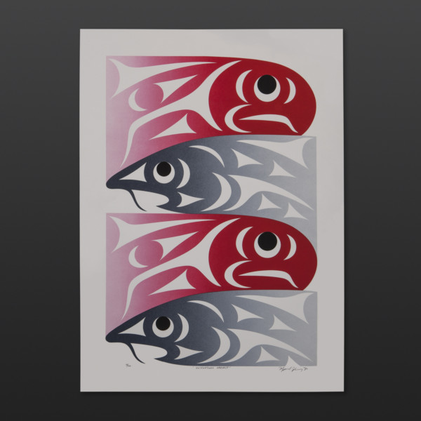 Kwilkwetlem Harvest Maynard Johnny Coast Salish Limited Edition Serigraph 19" x 26" $350