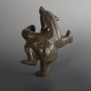 Dancing Polar Bear Ottokie Samayualie Inuit Serpentine #36 7” x 7” x 3 ½” $650