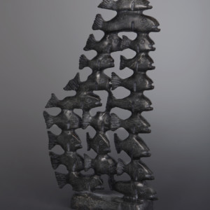 School of Fish Pavinak Petaulassie Inuit Serpentine #40 11 ½” x 6” x 2” $1280