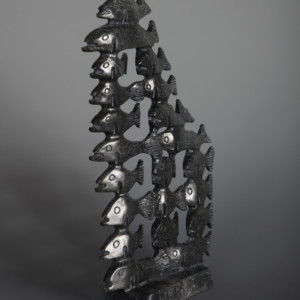 School of Fish Pavinak Petaulassie Inuit Serpentine #40 11 ½” x 6” x 2” $1280