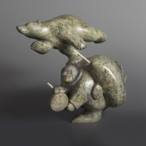 Big Mammals (composition) Pudlalik Shaa Inuit Serpentine #32 10” x 6” x 8” $2000
