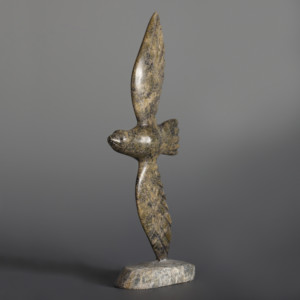 Flying Bird Ningeosiaq Ashoona Inuit Serpentine #48 9 ½” x 3” x 2” $575