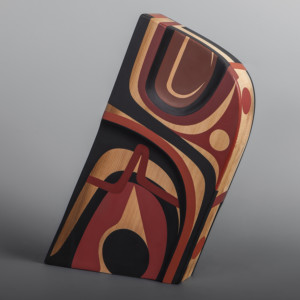 Healer Steve Smith – Dla’kwagila Oweekeno Red cedar, paint 14 1/2” x 12” x 2 ½” $2800