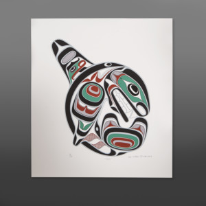 Orca Joe Wilson Coast Salish Serigraph 23" x 20" $125