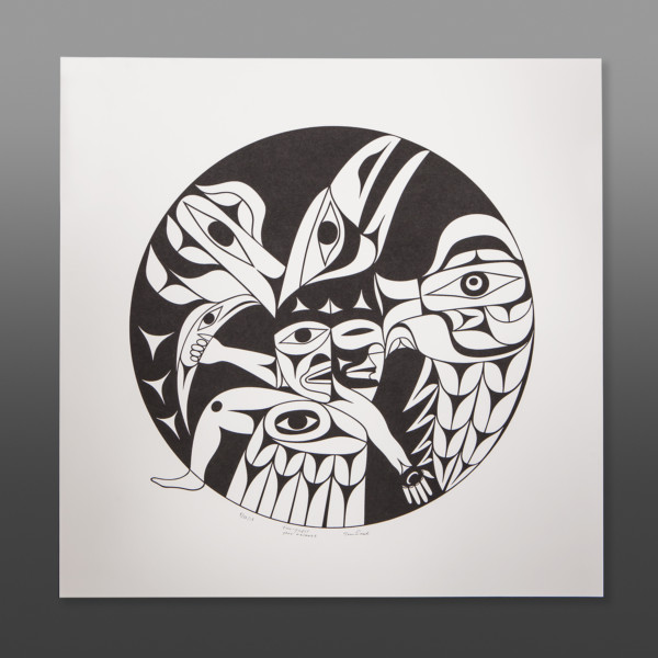 Your Balance Tim Paul Nuu-Chah-Nulth Serigraph 22" x 22" $225
