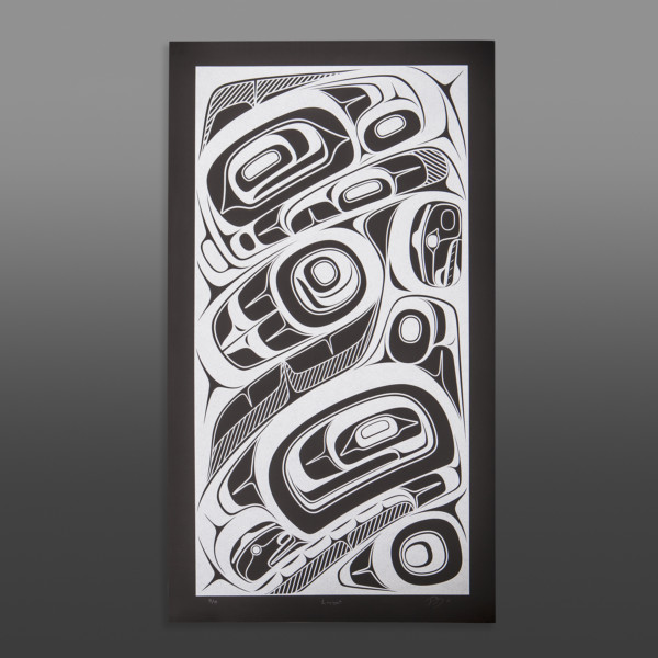 Łagigyet Phil Gray Tsimshian Serigraph 29" x 17" $325