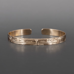 Lovebirds Bracelet
Bill Bedard
Haida
14k gold
6" x ¼”
$1600