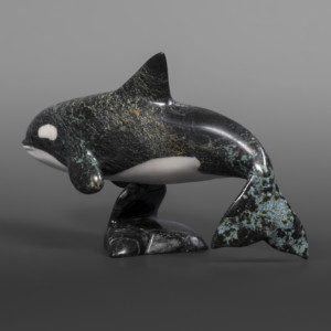 Swimming OrcaJohnnysa Mathewsie
InuitSerpentine, arctic marble #76
9½” x 5½” x 3½”$1800