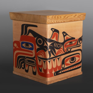 bentwood box Thunderbird & Seawolf Nytom Makah