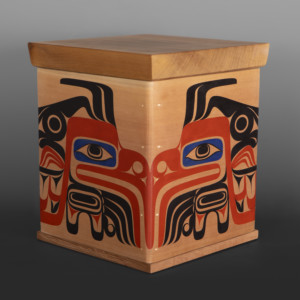 bentwood box Thunderbird & Seawolf Nytom Makah