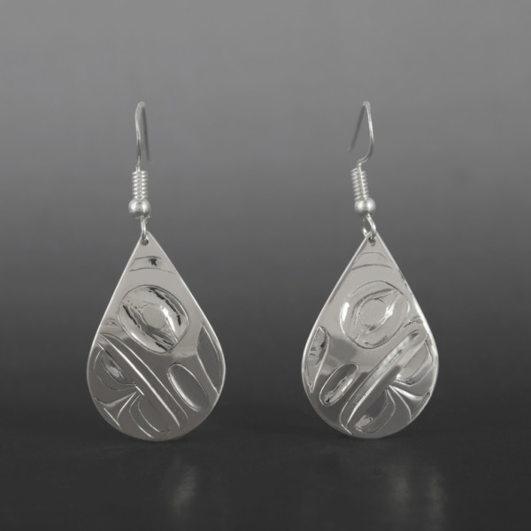 Raven Earrings Alvin Adkins Haida
