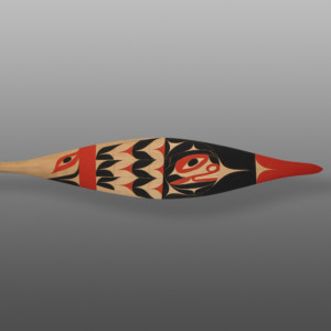 Thunderbird Paddle
Tim Paul, RCA
Nuu-chah-nulth
Red cedar, paint
64" x 7" x 1½”
$3600