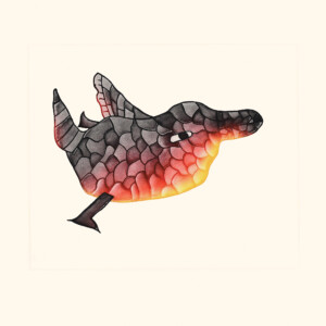 Mosaic Bird Malaija Pootoogook Inuit Etching & Aquatint Cape Dorset Print Collection 2020