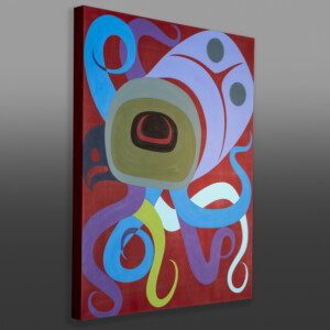 Young Octopus Steve Smith - Dla'kwagila
OweekenoAcrylic on birch panel
24" 30" x 1½"$2500