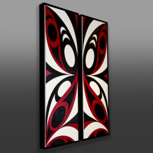 Butterfly Effect Kelly Cannell Coast Salish Acrylic on canvas painting