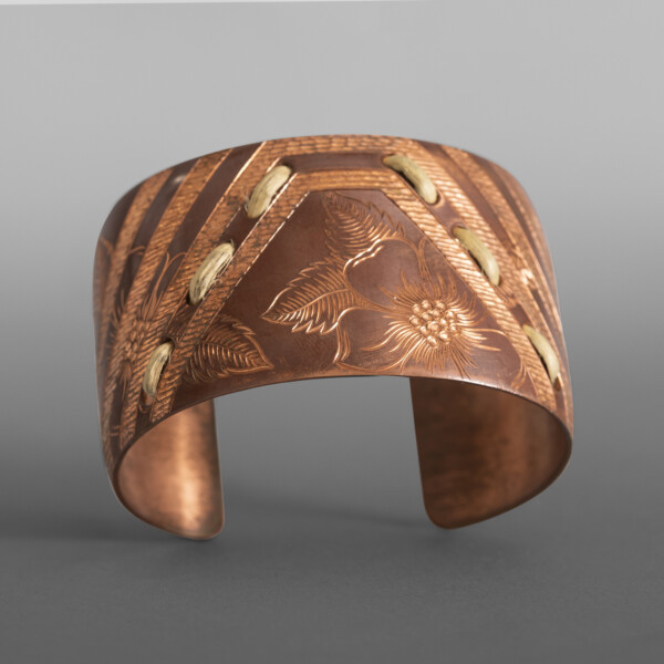 Wildroses & Butterfly Basket Pattern Cuff