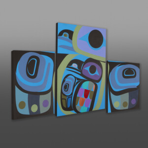 Raven Within Triptych
Steve Smith - Dla'kwagila
Oweekeno
Acrylic on birch panel
62” x 38”
$6800