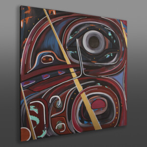 Raven's Inception
Steve Smith - Dla'kwagila
Oweekeno
Acrylic on canvas
30" x 30" x 1½"
$4500