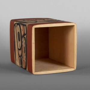 The Four Clans
Bentwood Box
David A Boxley
Ts'msyen
Red cedar, paint
12" x 9" x 9"
$4000