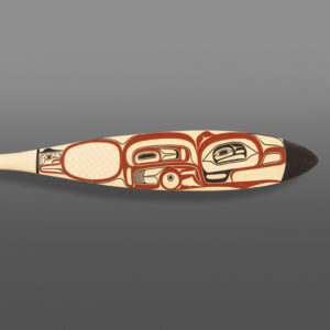 Beaver Paddle
David Boxley
Tsimshian
Yellow cedar, paint
60" 6" 1½"
$4200 