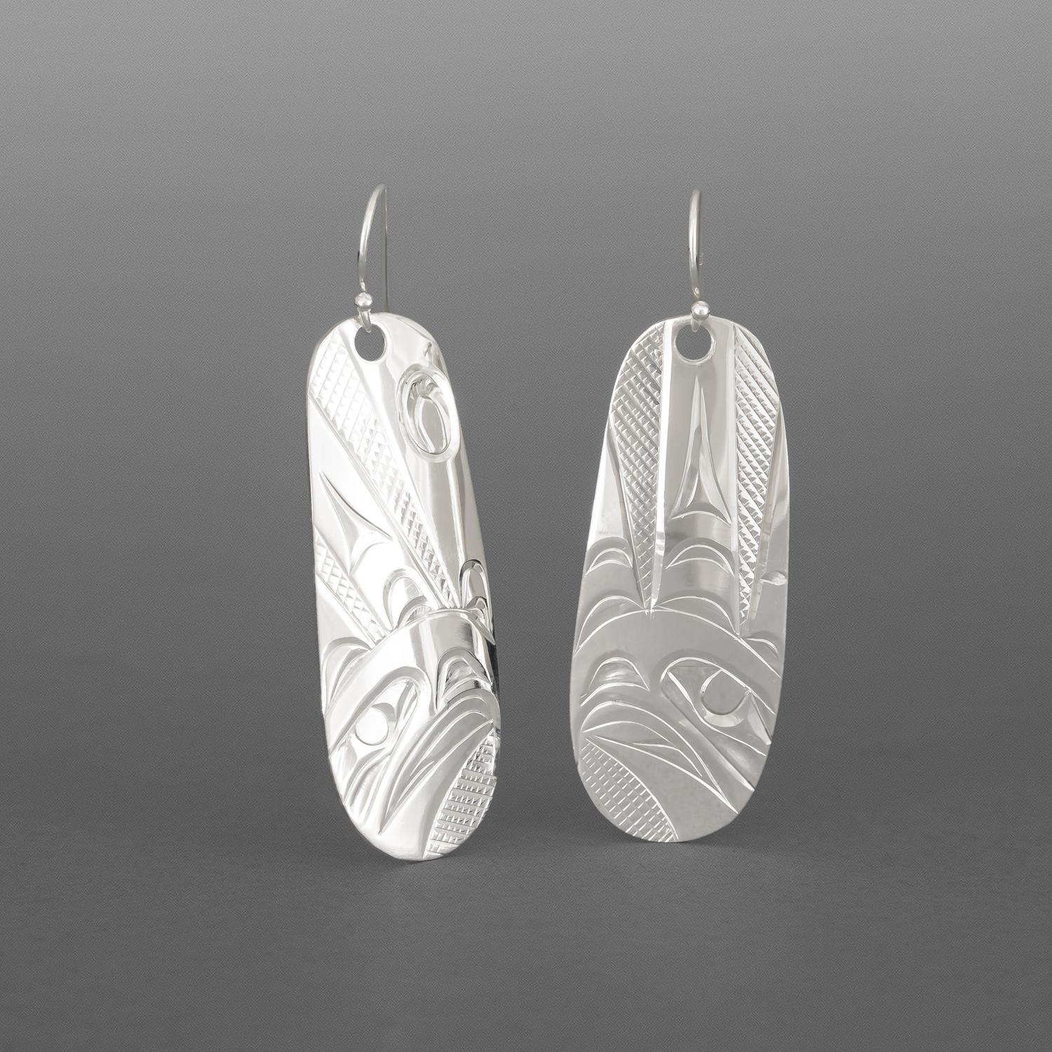 Eagle in Sunlight Earrings
Corrine Hunt
Kwakwaka'wakw/Tlingit
Sterling silver
1½" x ½
$275