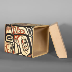 Eagle Bentwood Box
David A Boxley
Tsimshian
Red cedar, paint
14½" x 11" x 11"
$5500
