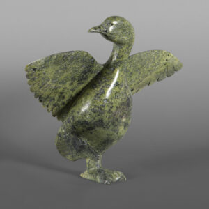 Dancing Bird
Pudlalik Shaa
Inuit
Serpentine
12” x 9” x 4”
$2100
