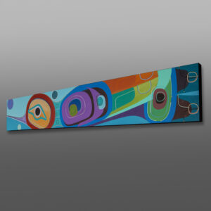 Hummingbird
Steve Smith – Dla-kwagila
Oweeneno
10”x 60”
Acrylic on canvas
$3800
