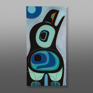 Raven Shimmer
Steve Smith – Dla-kwagila
Oweeneno
12”x24”
Acrylic on canvas
$2200
