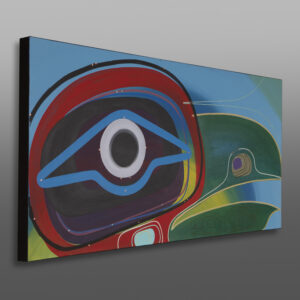 Origin (Raven I)
Steve Smith – Dla-kwagila
Oweeneno
18”x36”
Acrylic on canvas
$3200

