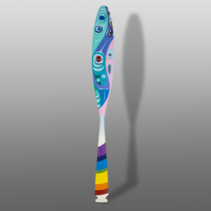 Rainbow PaddleSteve Smith - Dlakwagila
OweekenoYellow cedar, paint
62½” x 7” x 1½”