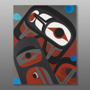 Silently
Steve Smith - Dla'kwagila
Oweekeno
Acrylic on birch panel
30" x 24" x 1½”
$3400