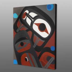 Silently
Steve Smith - Dla'kwagila
Oweekeno
Acrylic on birch panel
30" x 24" x 1½”
$3400