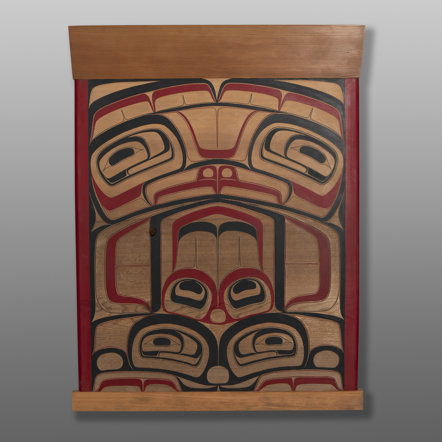 Eagle Box Facade
Shawn Aster
Ts'msyen
Red cedar, paint
36" x 26½” x 1"
$5200