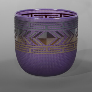 Elderberry Basket
Preston Singletary
Tlingit
Blown & sand-carved glass
6" dia. x 5¾
$3500