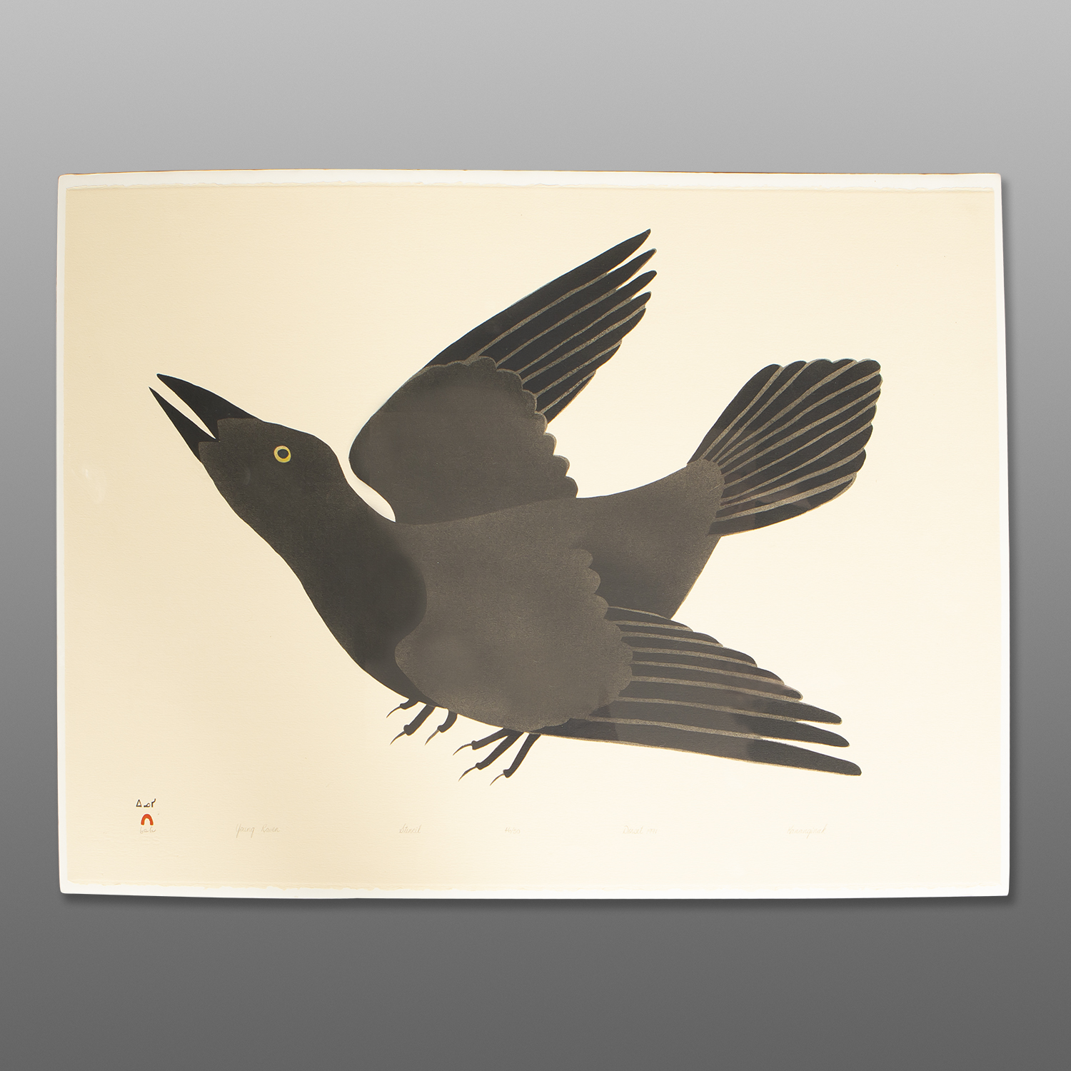 "Young Raven"
Kananginak
InuitStencil
30" x 22½"
